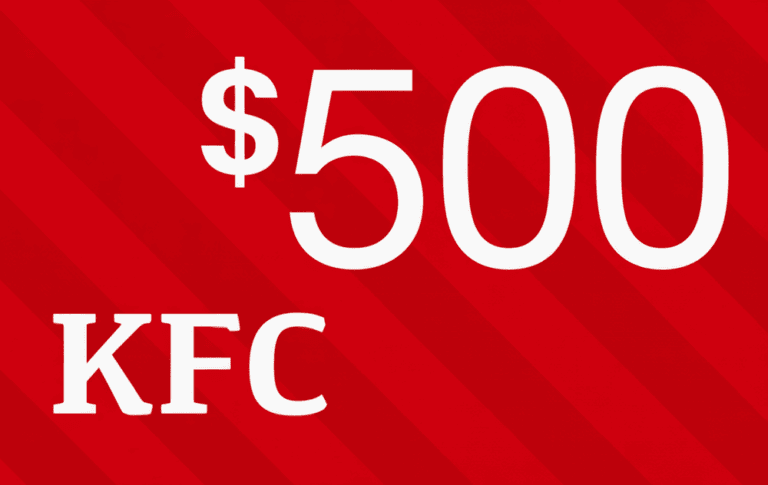 Claim Your KFC $500 Gift Card Today