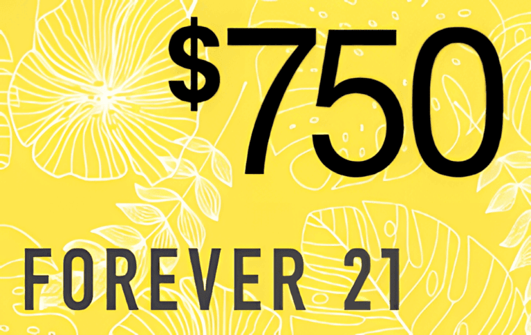 Claim Your Forever 21 $750 Gift Card Today