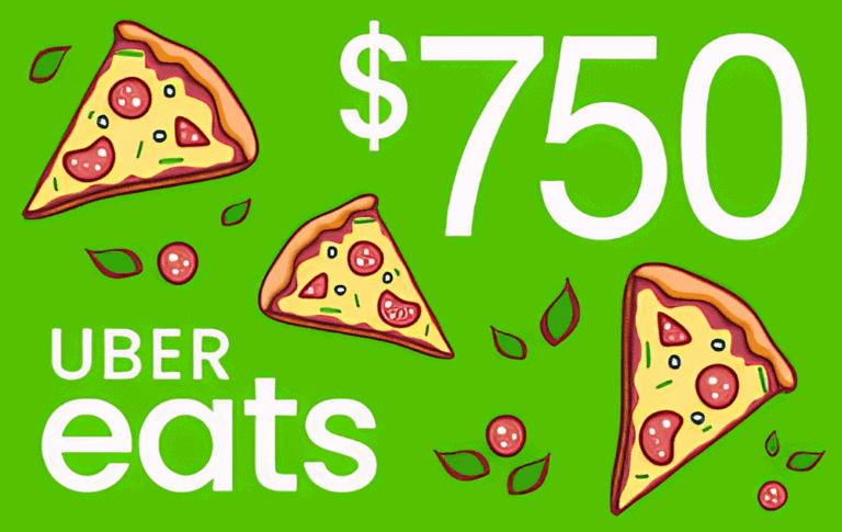 Claim Your Uber Eats $750 Gift Card Today